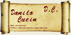 Danilo Cucin vizit kartica